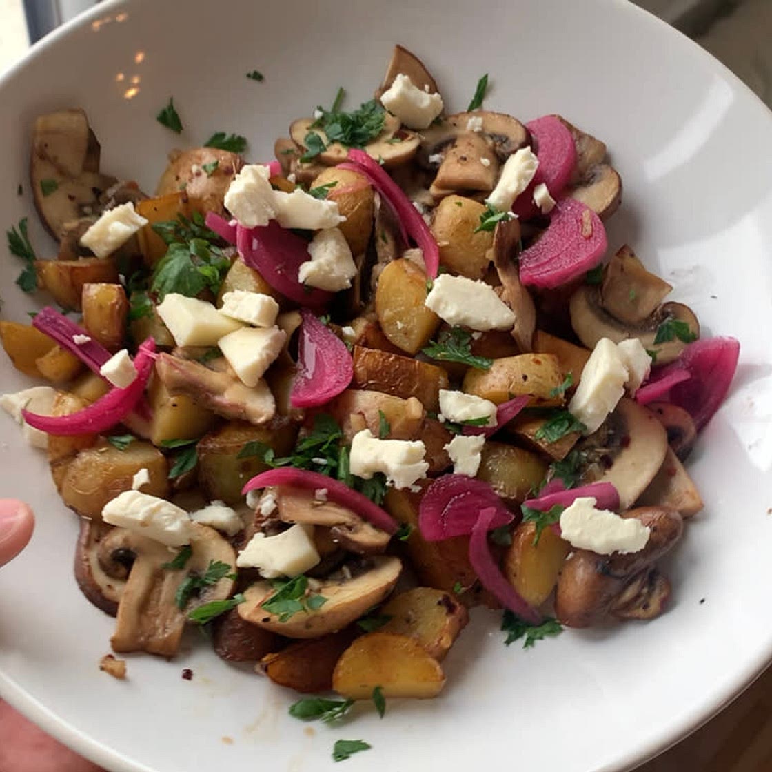 Mushroom & Potatoes Breakfast Plate