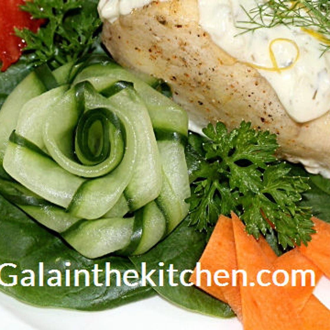 Cucumber Garnishes