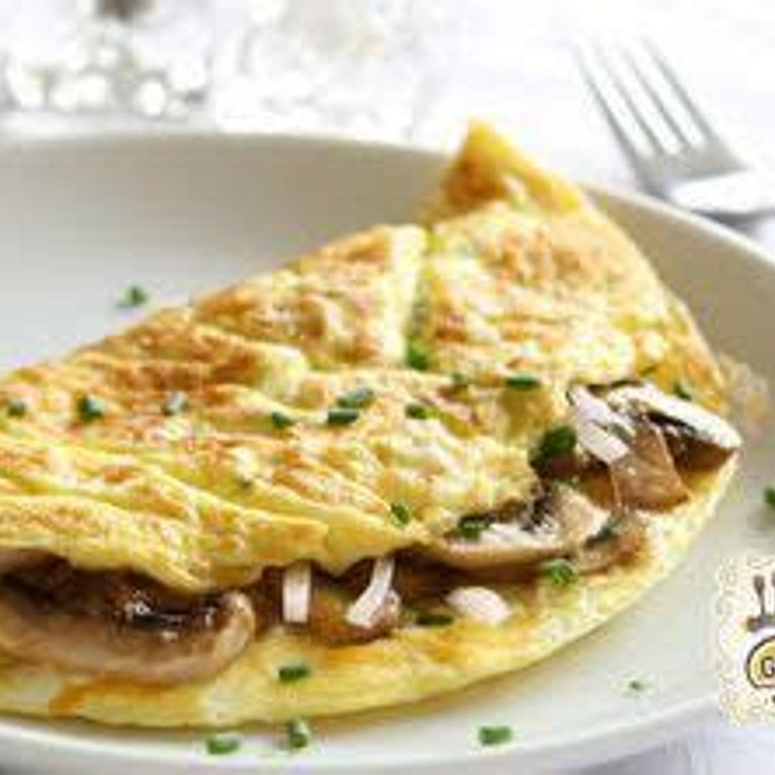 Omelette champignon pancetta