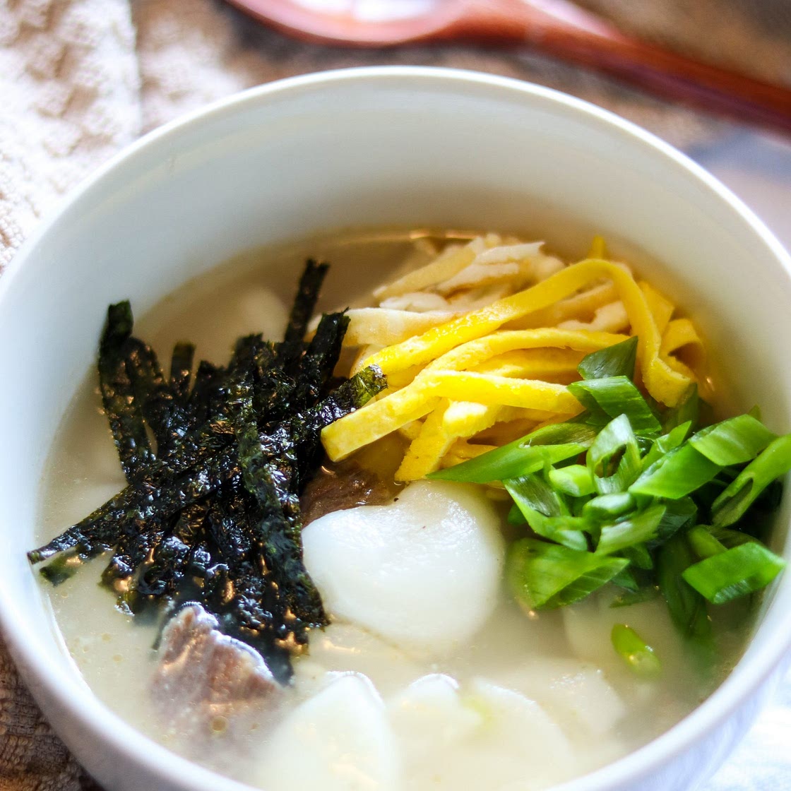 Tteokguk (Korean Rice Cake Soup)