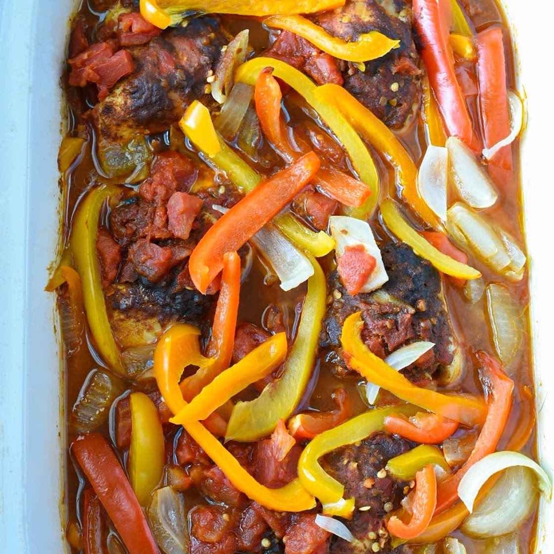 Healthy Crockpot Chicken Fajitas