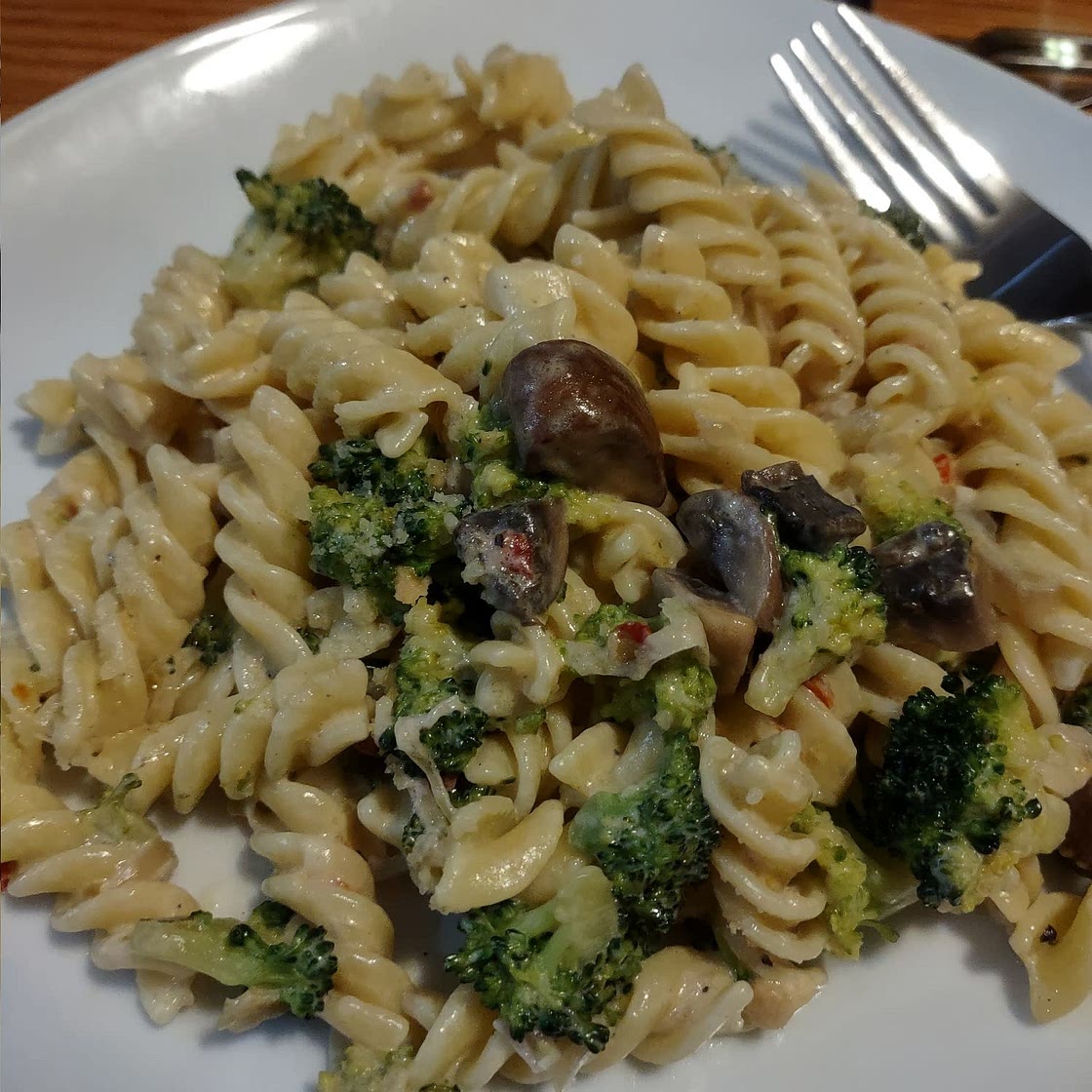 Spicy Fusilli Pasta & Broccoli with Mascarpone