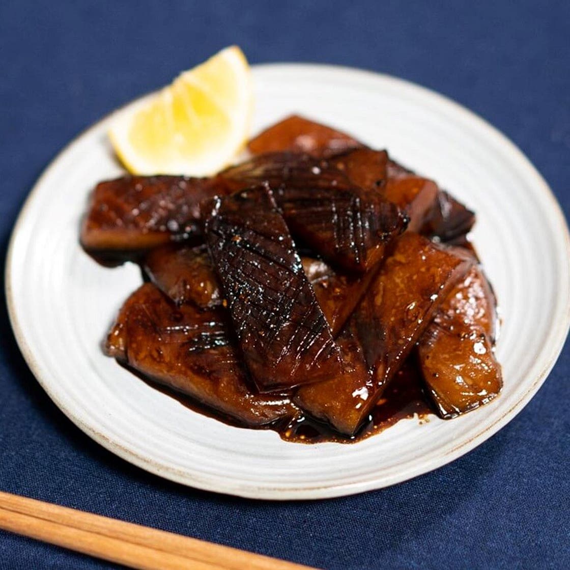 Konnyaku with butter soy sauce (bata jouyu) {PKU}