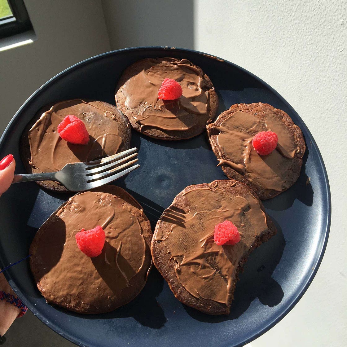 Choco-power hotcakes 
