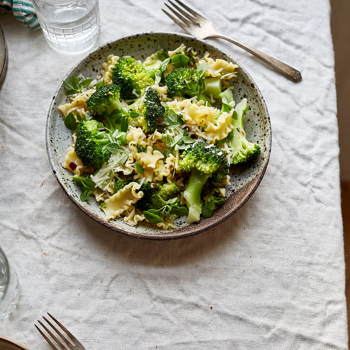 Double Broccoli Garlic Butter Pasta