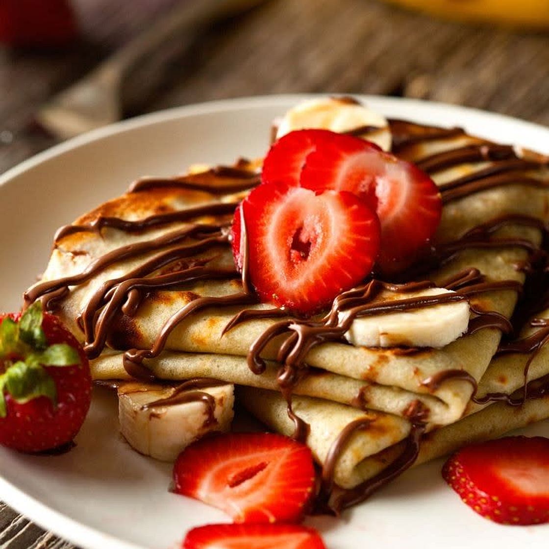 Crepes mit Schokoladensauce