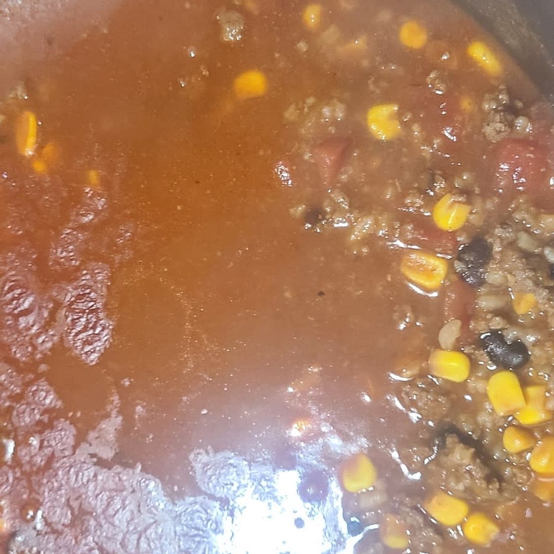 Beefy Mexican Rice Soup