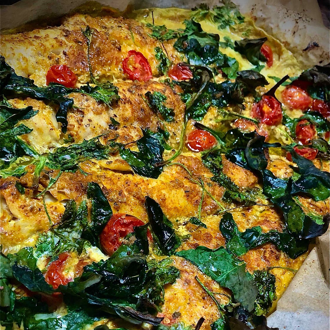 Coconut Fish and Tomato Bake