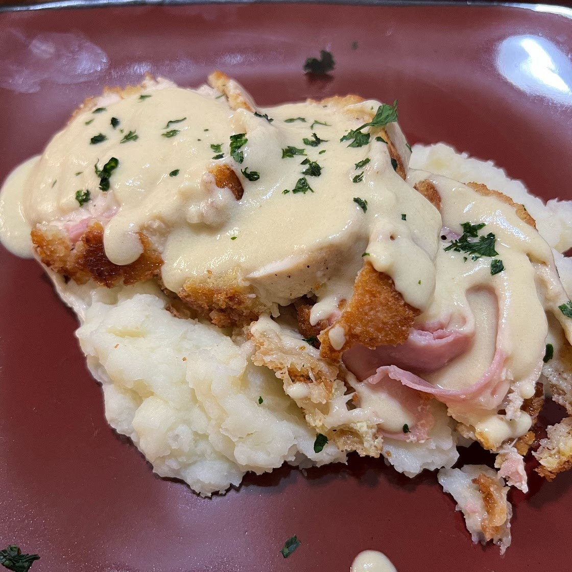 Crispy, Creamy Chicken Cordon Bleu Recipe by Tasty