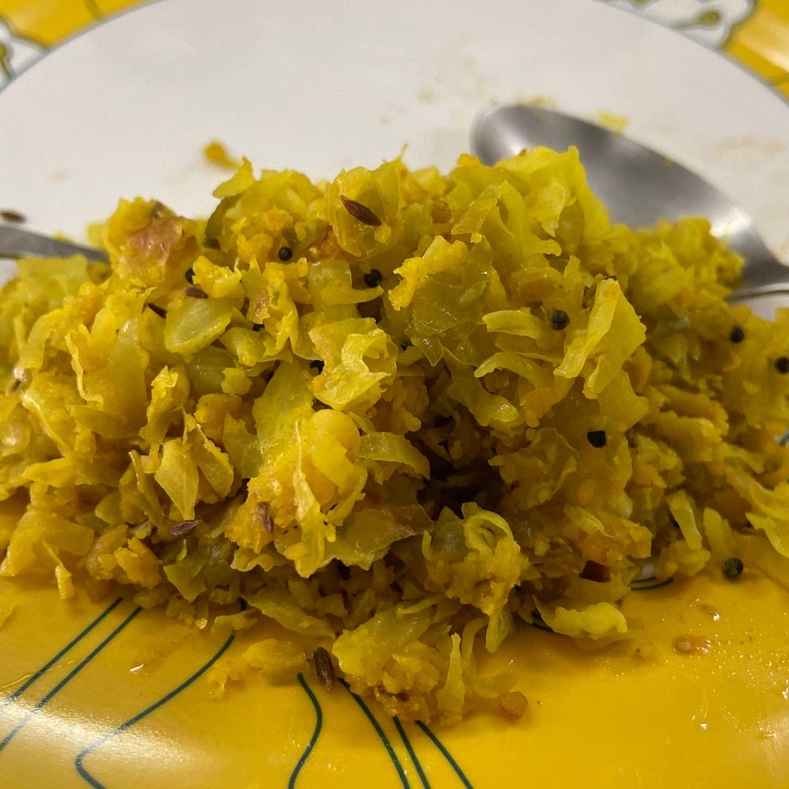 Cabbage Gramflour Sabji