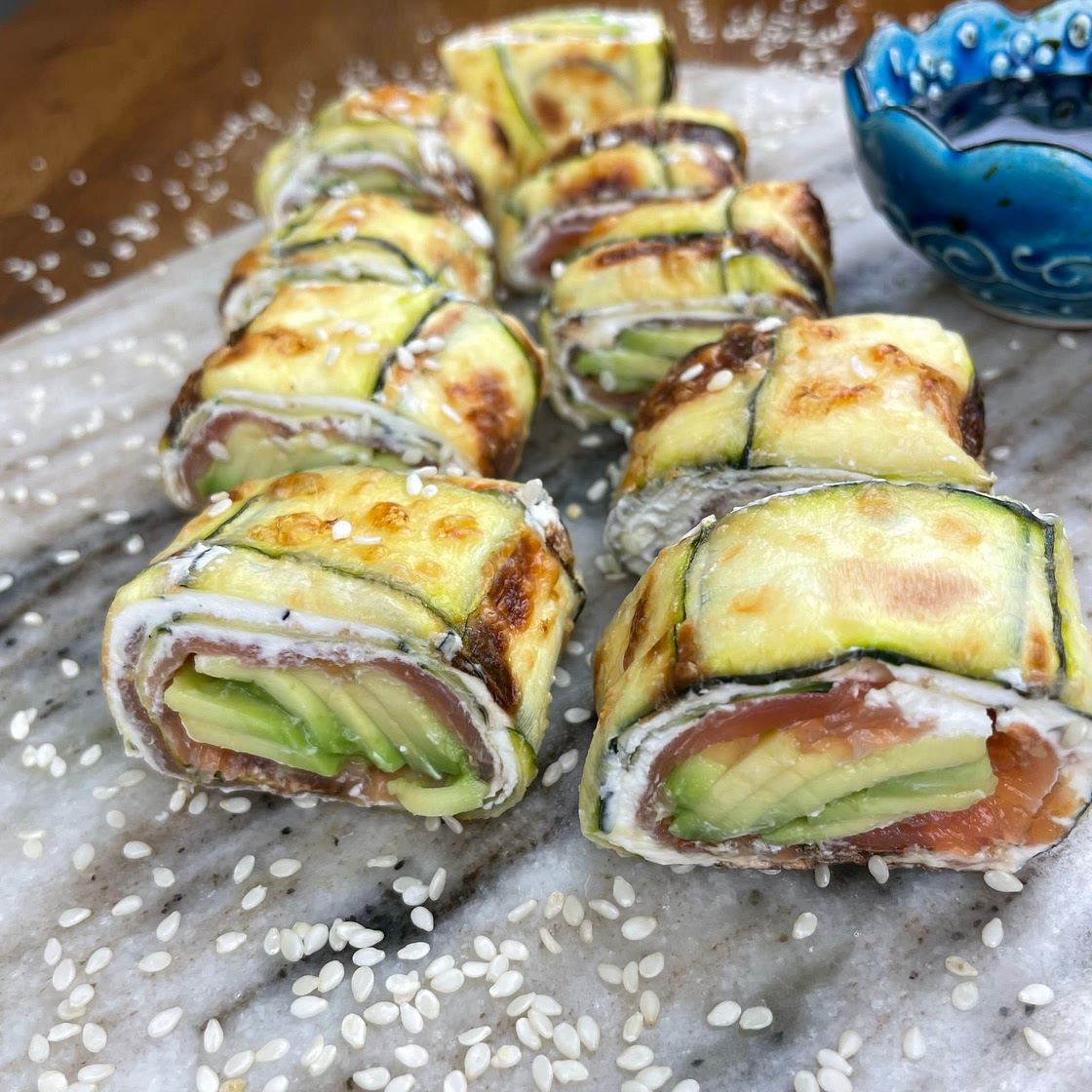 Courgette Salmon Roll