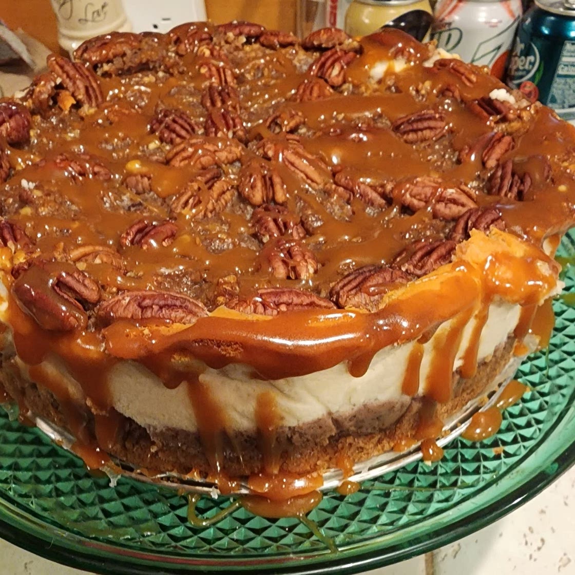 Philadelphia Caramel-Pecan Cheesecake
