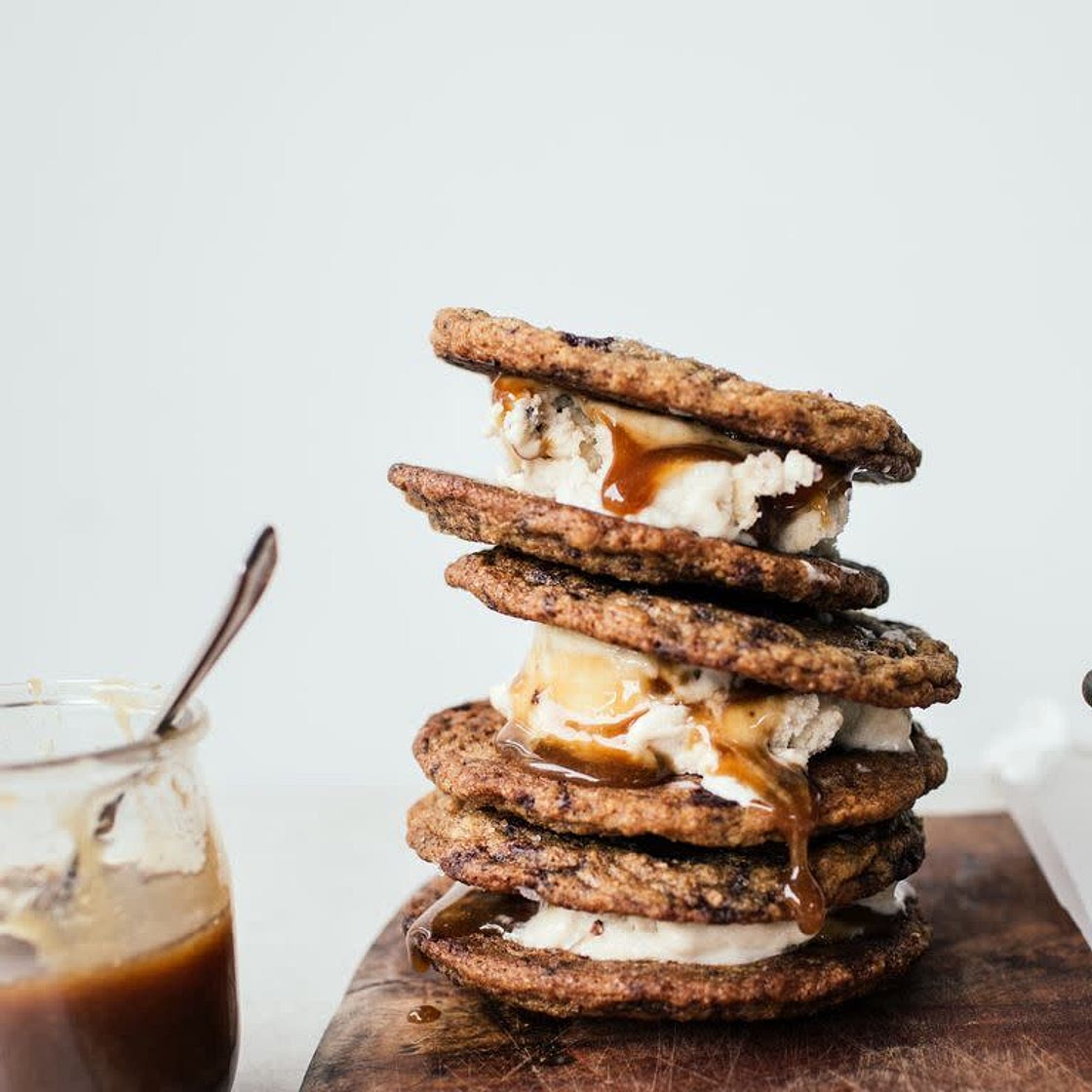 Banoffee Ice Cream Sandwiches