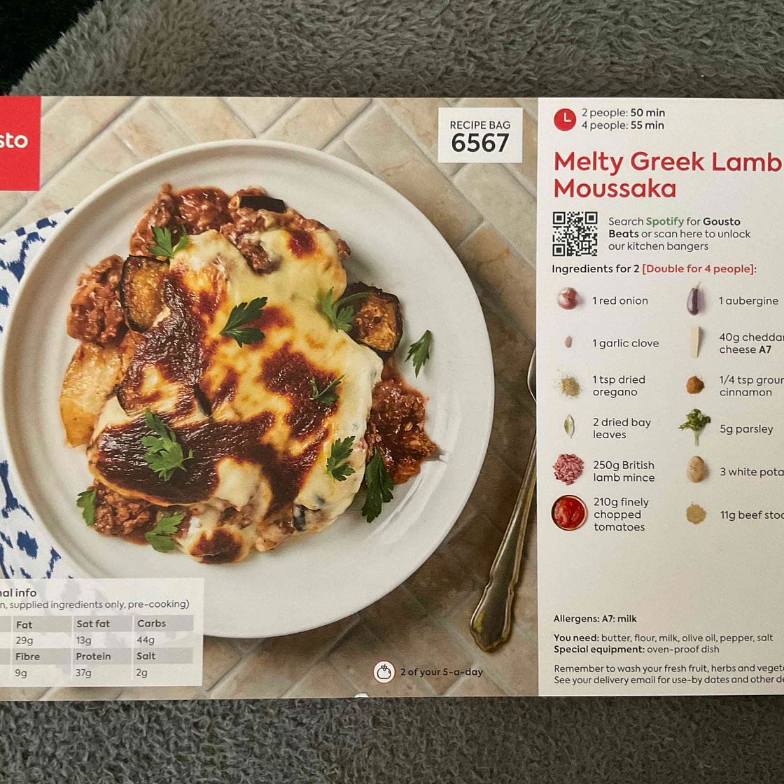 Melty Greek lamb moussaka 
