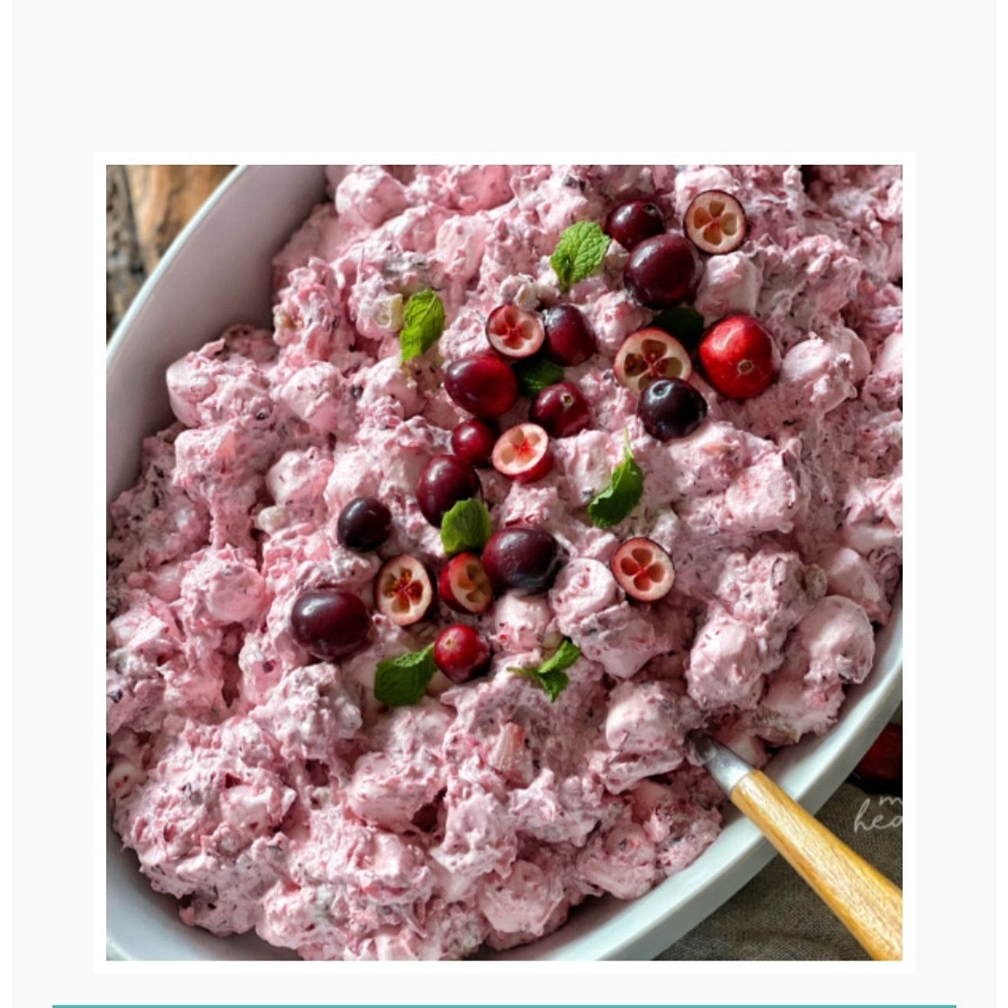 Cranberry fluff