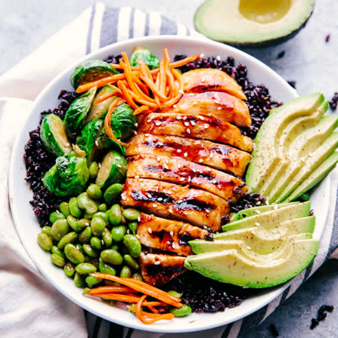 TERIYAKI CHICKEN BOWLS WITH BLACK RICE
