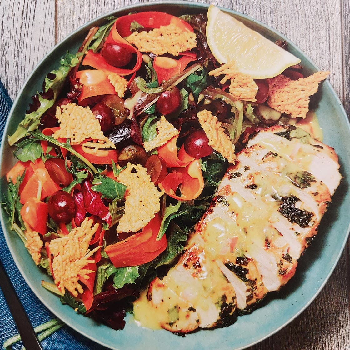 Garlic herb chicken salad