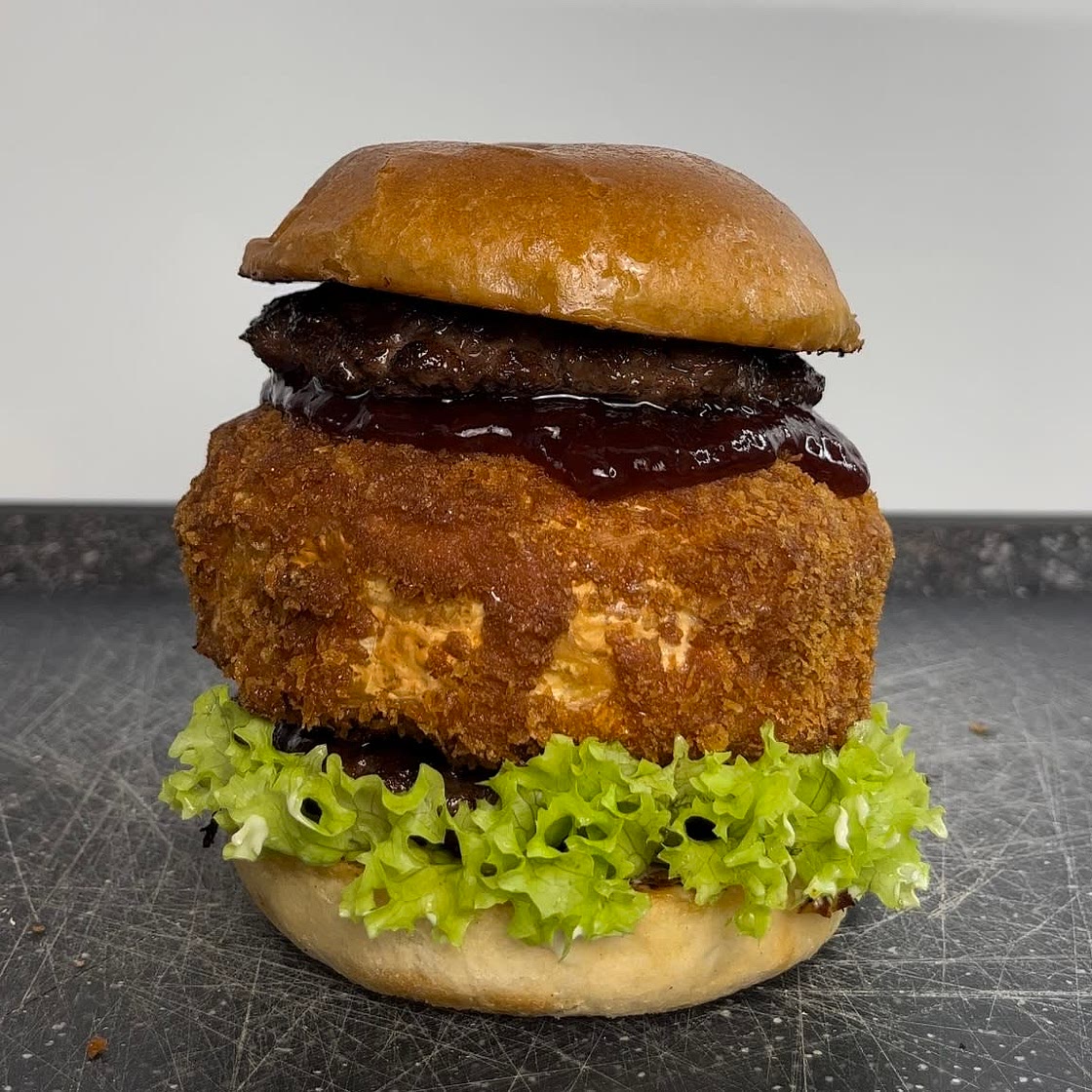 The ultimate camembert burger