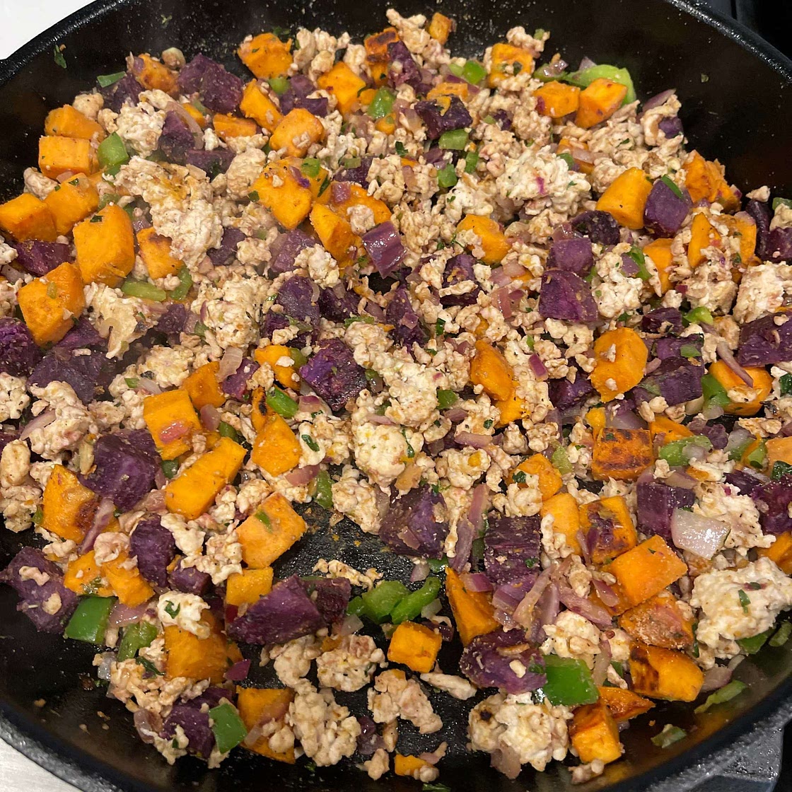 Whole30 Turkey Breakfast Skillet: Paleo Egg Free Breakfast