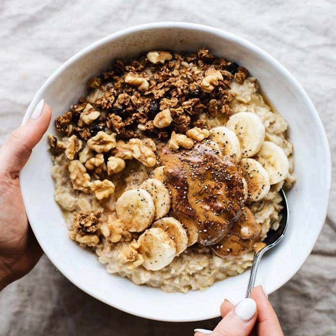 bananen granola Haferflocken