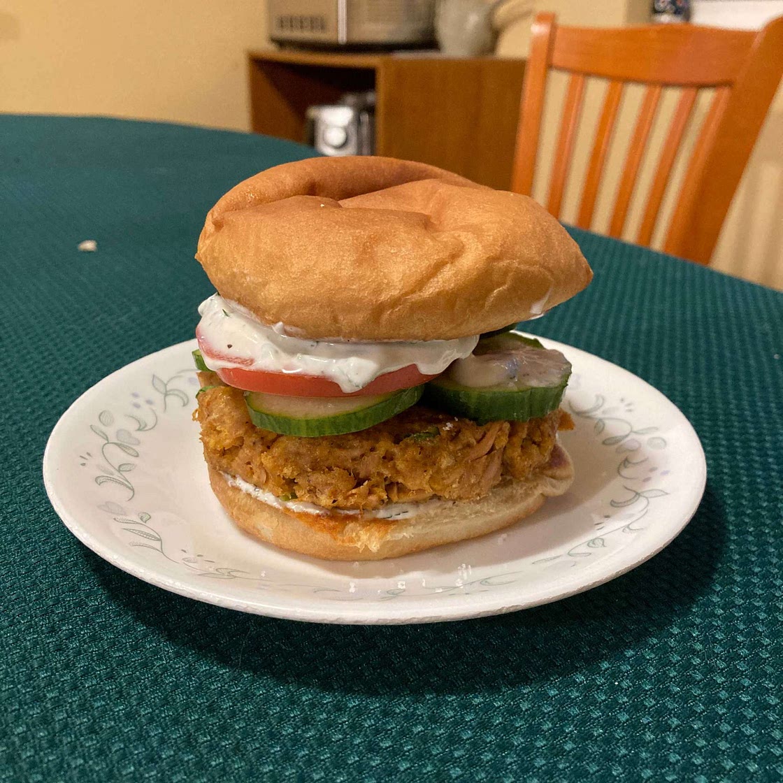 Easiest Tuna Burger