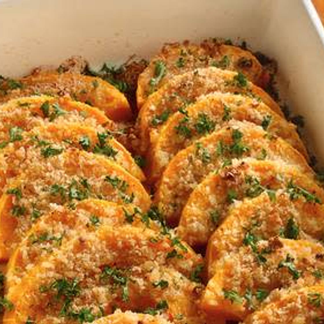 Parmesan-Butternut Squash Gratin