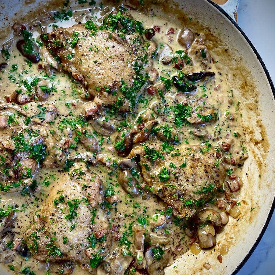 Coq Au Vin Blanc!
