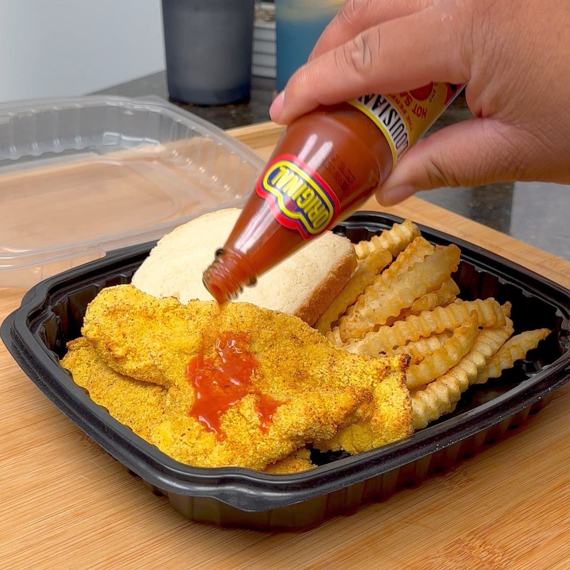 Air Fryer Catfish w/fries