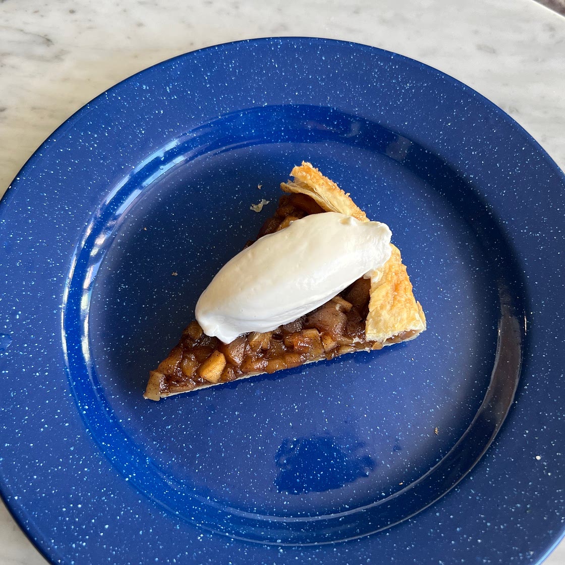 Apple Crostata with Salted Maple Whipped Cream
