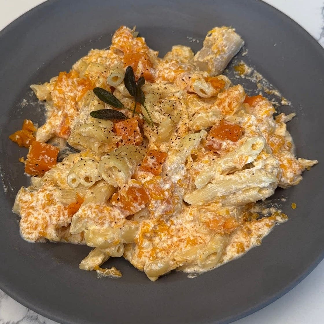 Easy Ricotta Butternut Squash Pasta