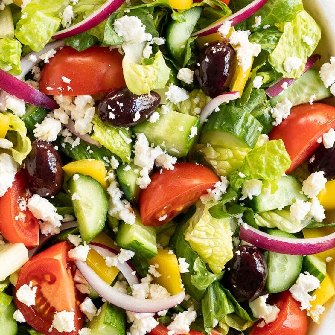 THE BEST Mediterranean Salad