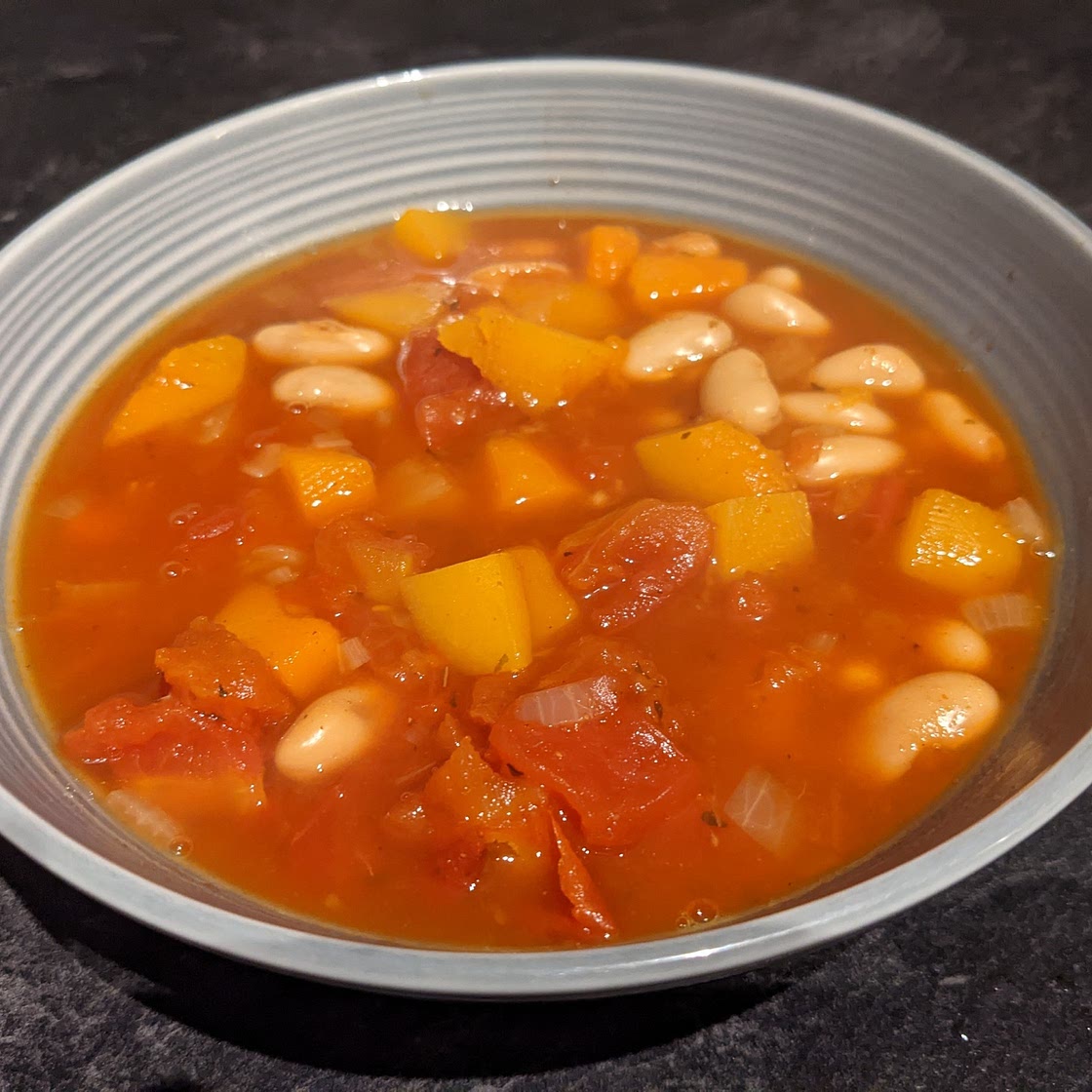 Butternut Squash & White Bean Crockpot Chili