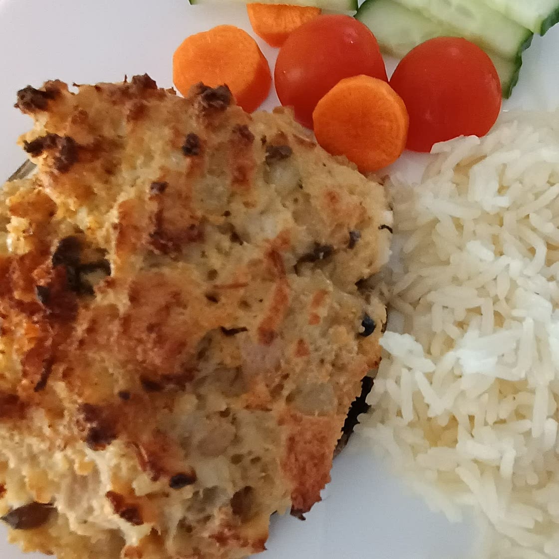 Crab stuffed Portobello Mushrooms