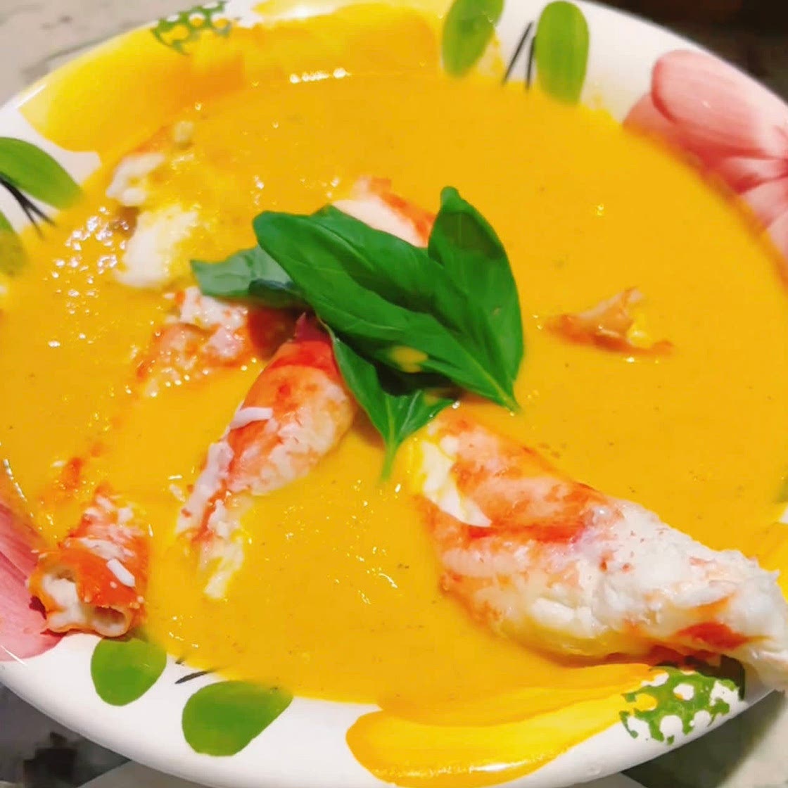 Roasted Tomato Crab Bisque