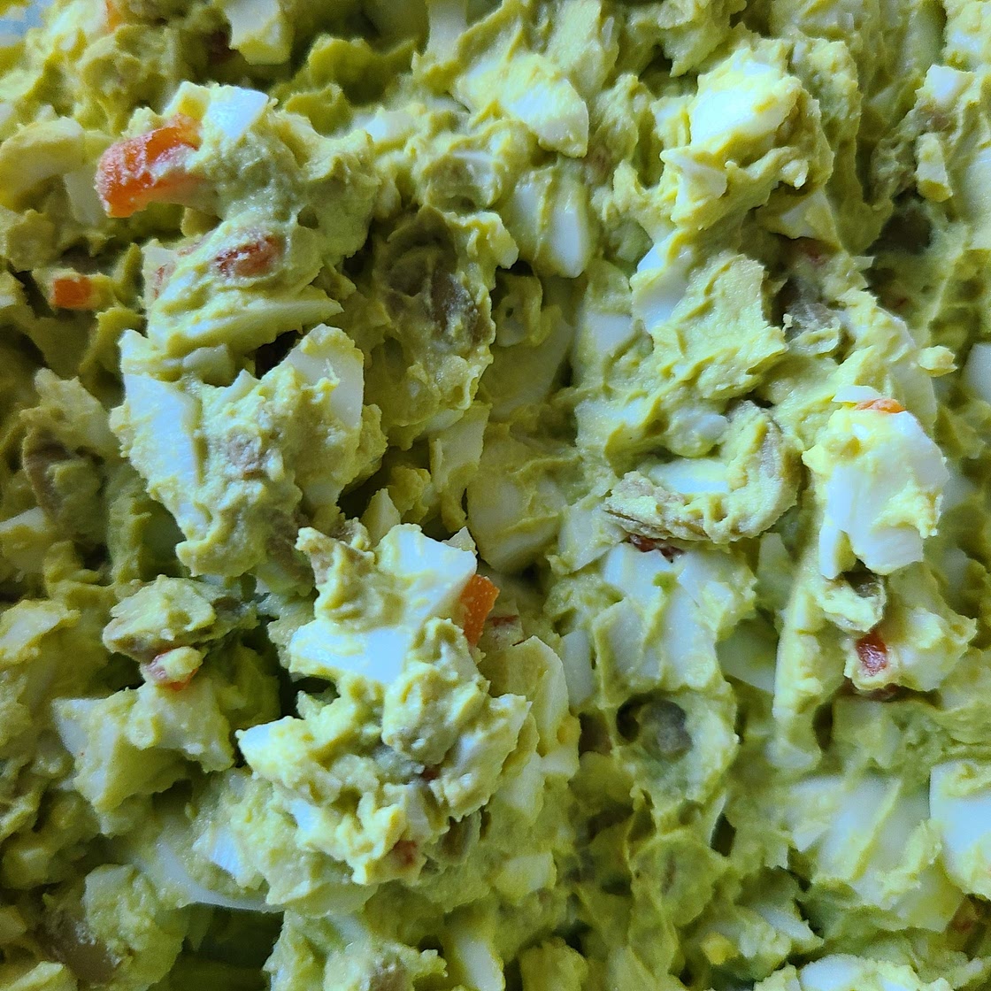 Slightly healthier egg salad