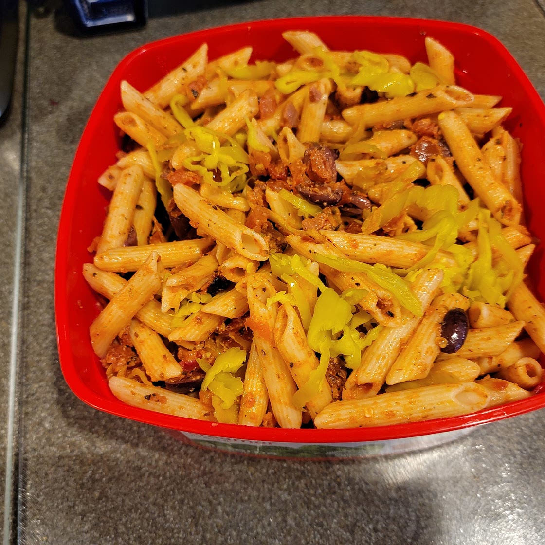 VEGAN MEDITERRANEAN PASTA SALAD