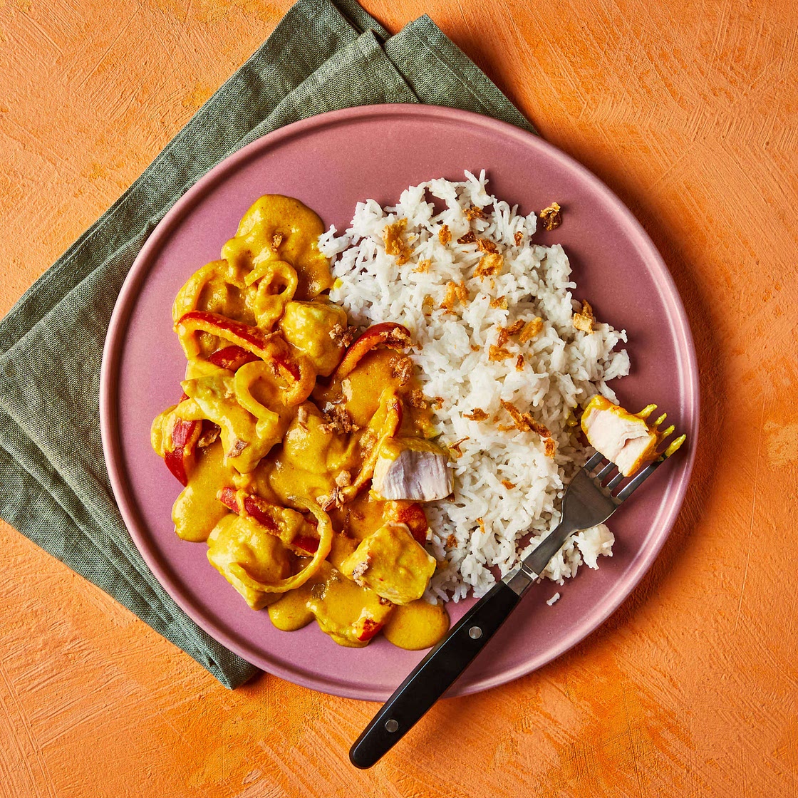 Southern Thai-style chicken panang curry