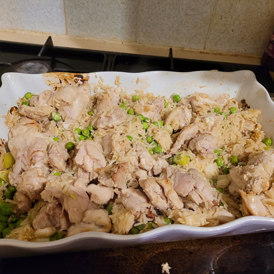 Sticky Chicken and Fried Rice Tray Bake