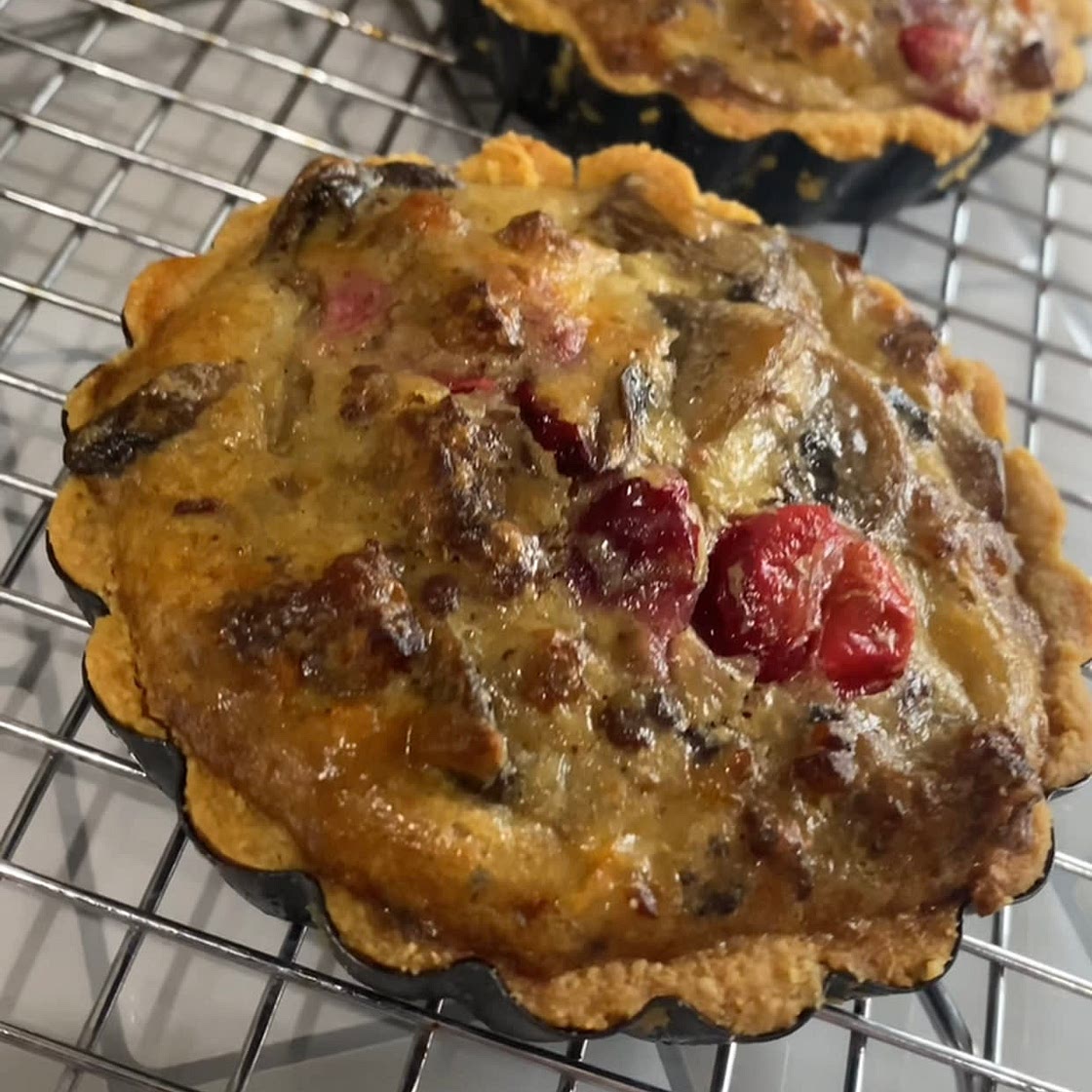 WIC Approved Mushroom Cranberry Tarts