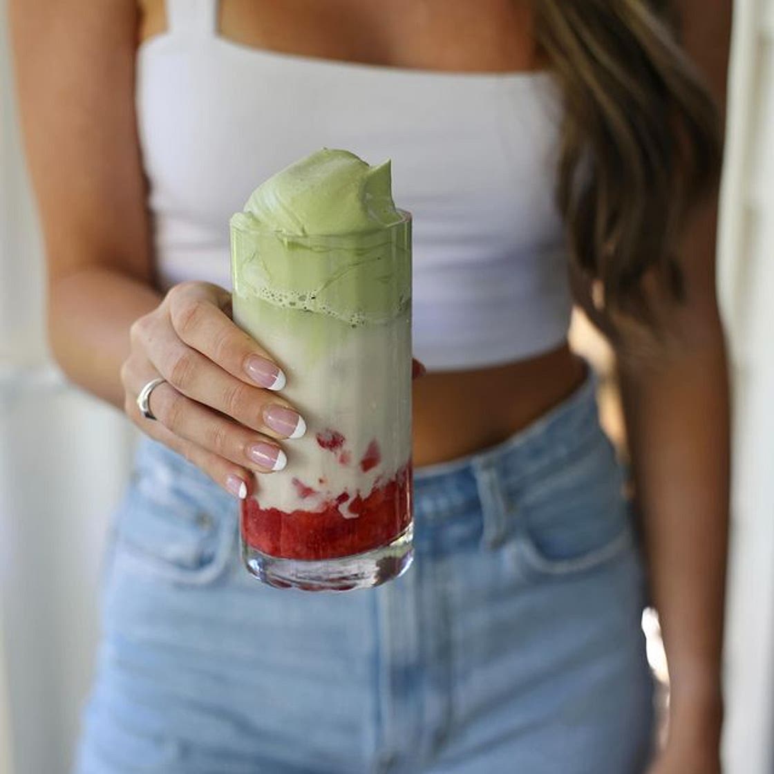 STRAWBERRY MATCHA FLOAT 