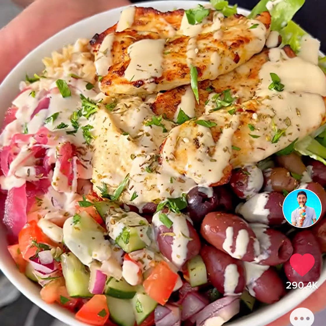 Mediterranean Chicken Rice Bowl