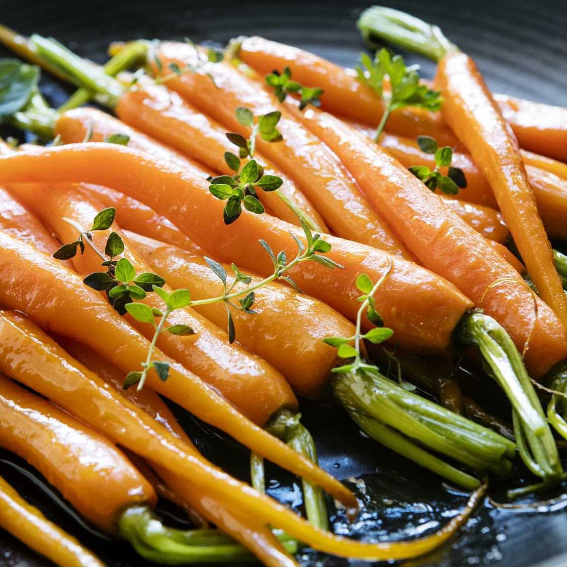Maple & Orange Glazed Baby Carrots