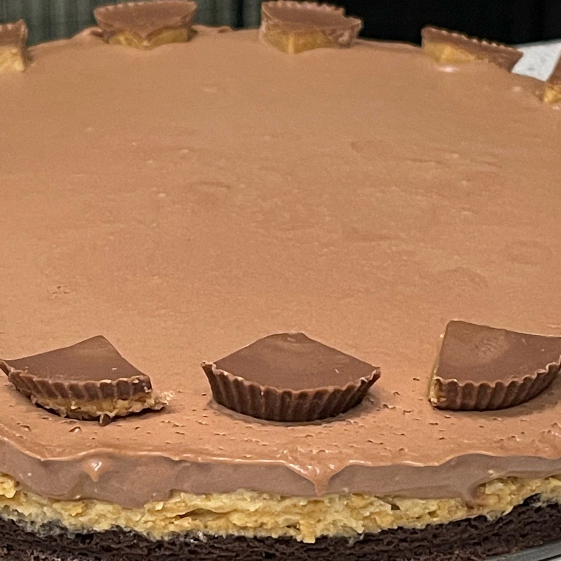 Peanut Butter Brownie Pie
