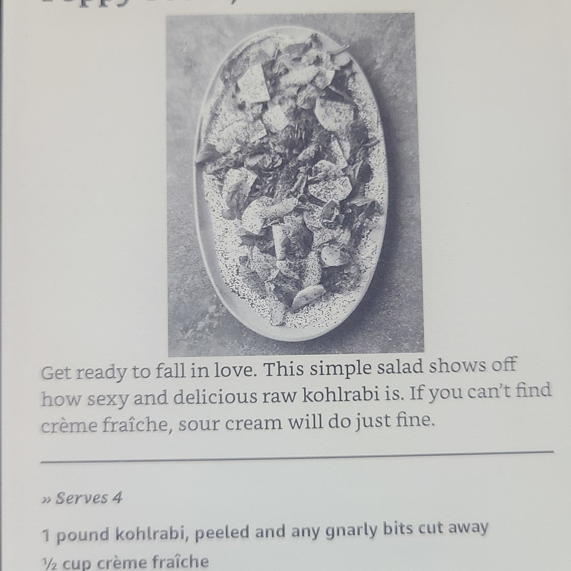 Kohlrabi salad