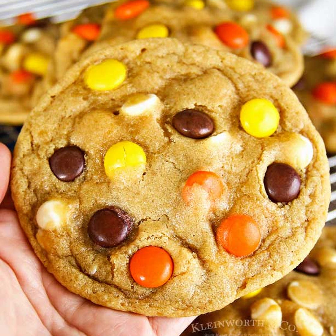 Soft Baked Reese’s Pieces Cookies