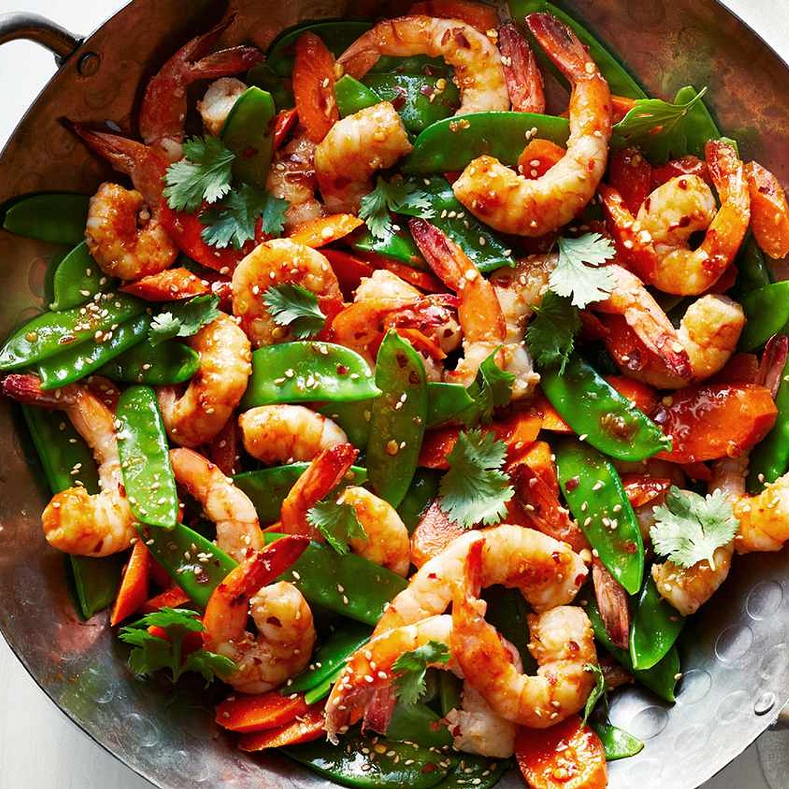 Spicy Sambal Shrimp Stir-Fry