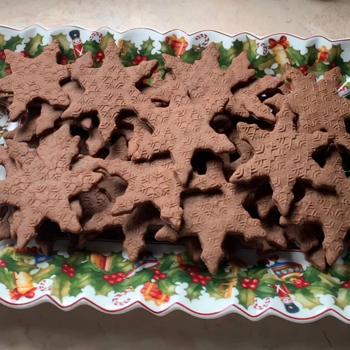 Chocolate sugar cookies ❄️