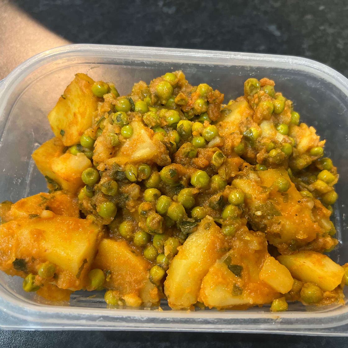 Pea Potato Curry (Alu Matar Sabzi)