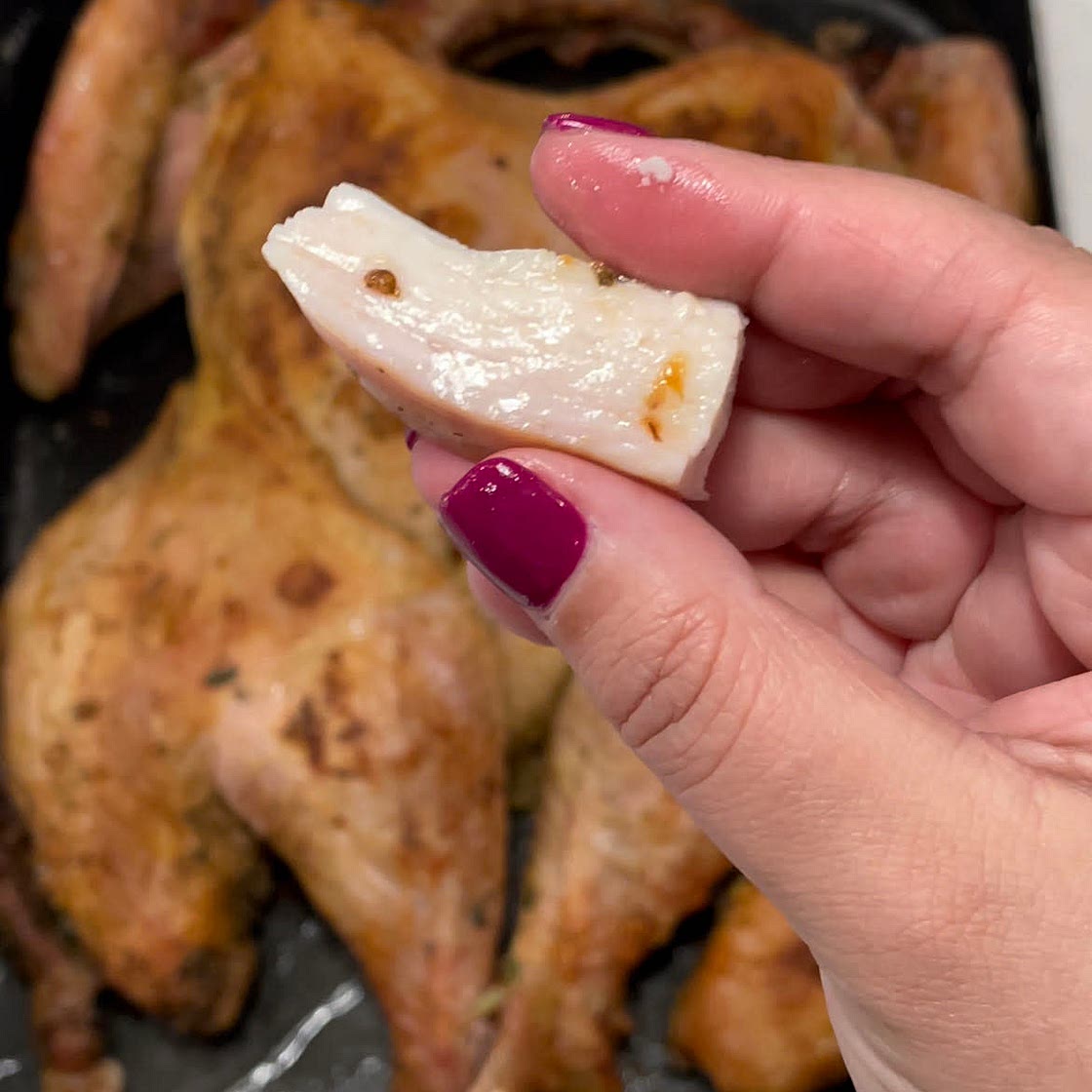 Spatchcocked turkey 