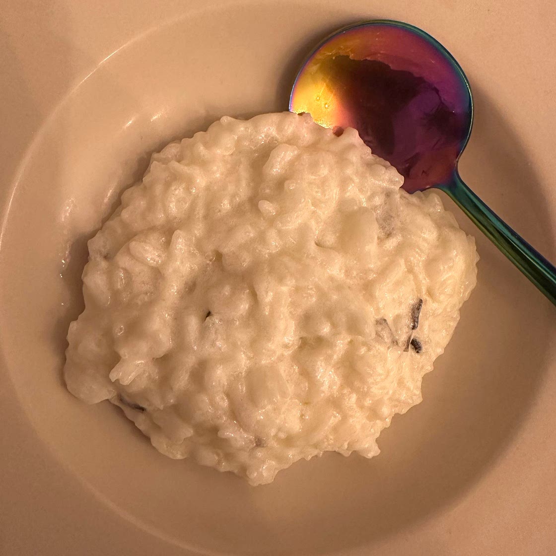 Yogurt and garlic risotto